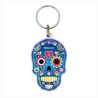 Llavero de acrílico en forma de calavera, típico de la tradición del día de muertos en México. Souvenir de la Ciudad de México,