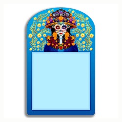 Bloc de notas catrina, típico del día de muertos en México, Recuerdo de la Ciudad de México, CDMX.