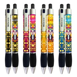 Pluma con catrina, día de Muertos. Souvenir y recuerdo de Mexico