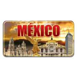 Iman 3D monumentos al atardecer en CDMX, souvenir y recuerdo México.