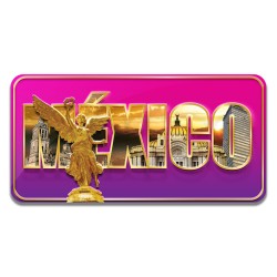 Iman en relieve "México" y el Angel souvenir y recuerdo de México.