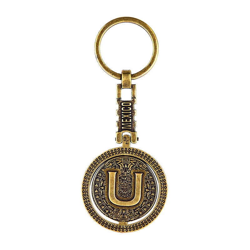 Llavero Letra Calendario Azteca "U"