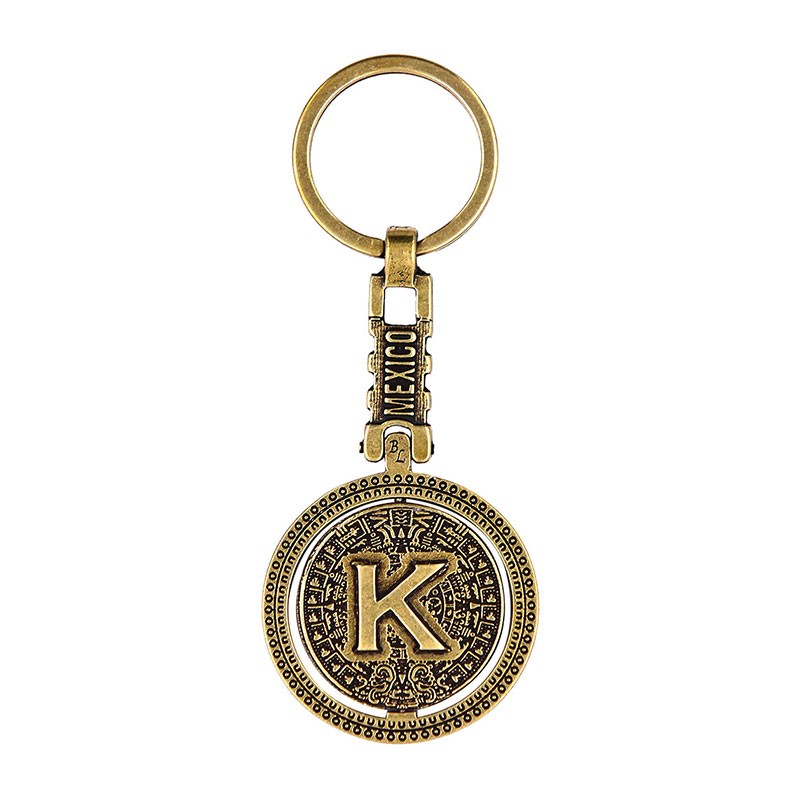 Llavero Letras  Calendario Azteca "K"