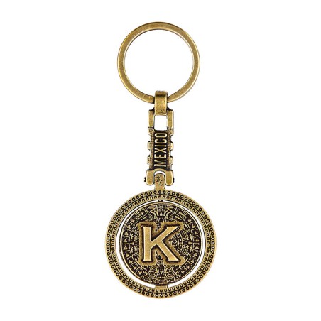 Llavero Letras  Calendario Azteca "K"
