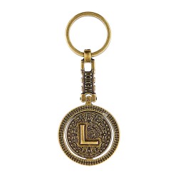 Llavero Letras  Calendario Azteca "L"