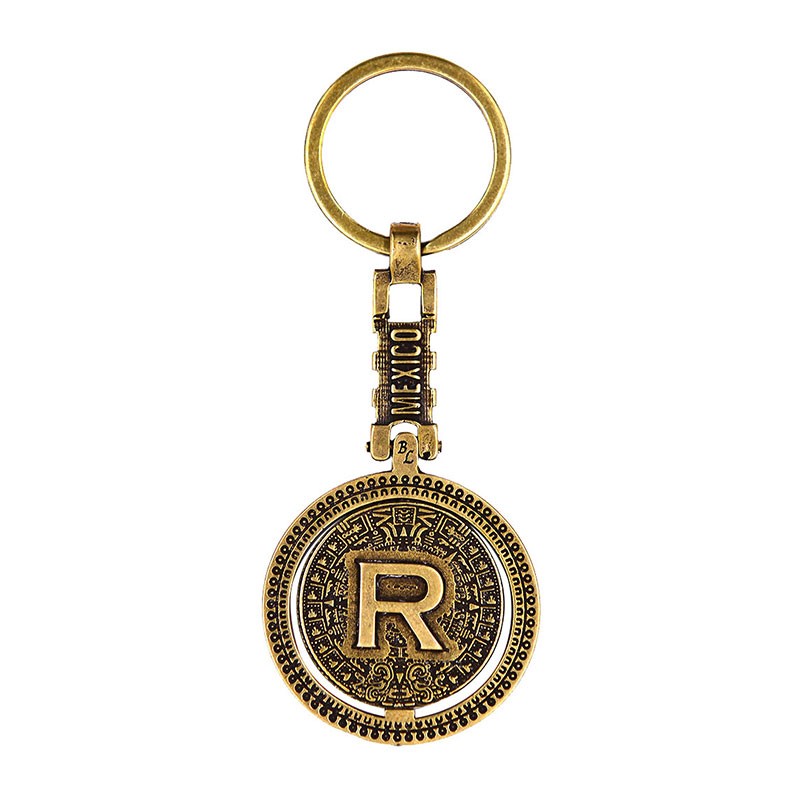 Llavero Letras  Calendario Azteca "R"