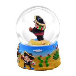 Esfera de nieve Mariachi. Souvenir de la Ciudad de México, CDMX.