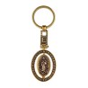 Llavero de latón letra E con Virgen de Guadalupe, souvenir o regalo de México, CDMX