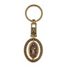 Llavero de latón letra A con Virgen de Guadalupe, souvenir o regalo de México, CDMX
