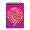 Libreta de apunte con la ilustracion del Calendario Azteca, emblemático de la cultura prehispánica en México. Souvenir y recuerd