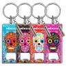 Llavero destapador de metal con calavera. Souvenir y recuerdo de Monterrey, Mexico.