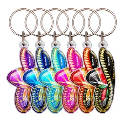 Llavero de acrílico sombrero. Souvenir de Oaxaca, recuerdo de Mexico.