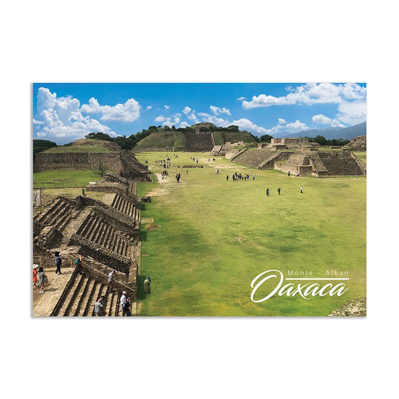 Tarjeta postal Monte Alban, souvenir y recuerdo de México.