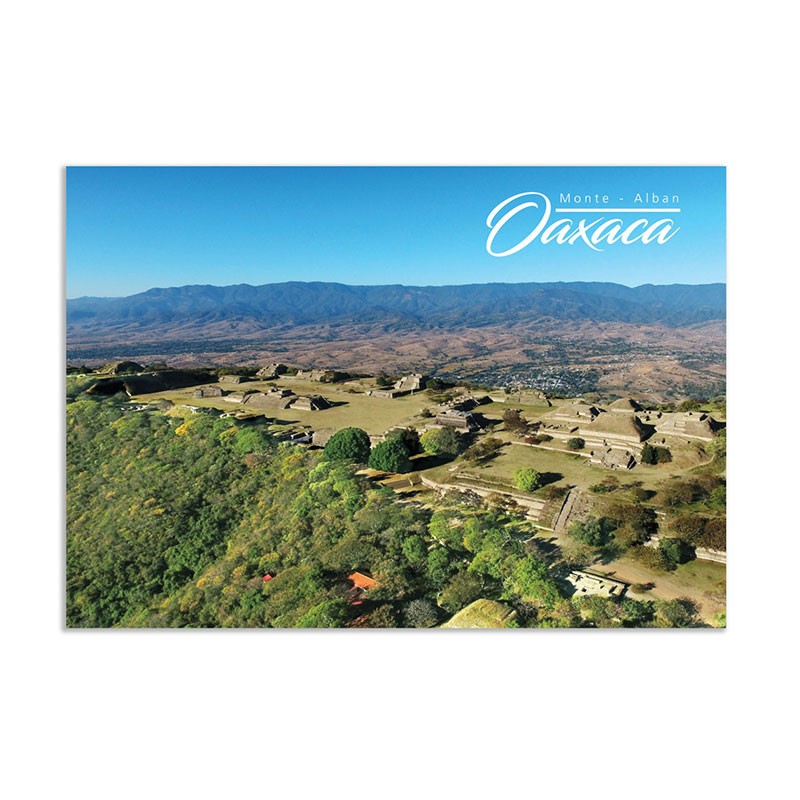 Tarjeta postal Monte Alban, souvenir y recuerdo de México.
