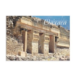Tarjeta postal de Mitla, souvenir y recuerdo de Oaxaca,Mexico.