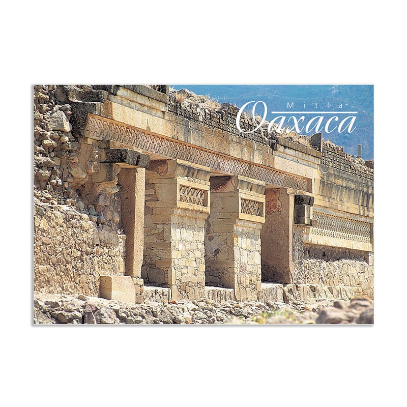 Tarjeta postal de Mitla, souvenir y recuerdo de Oaxaca,Mexico.
