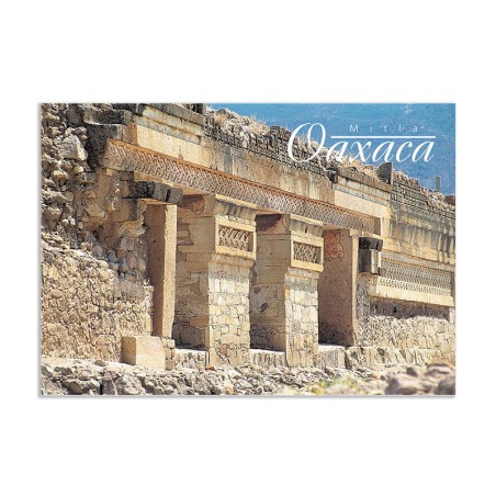 Tarjeta postal de Mitla, souvenir y recuerdo de Oaxaca,Mexico.
