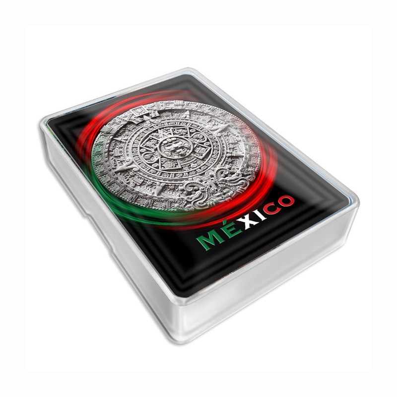 Baraja Calendario Azteca, souvenir y recuerdo de Oaxaca,Mexico.