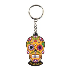 Llavero pvc en forma de calavera, souvenir o regalo de Oaxaca, Mexico.