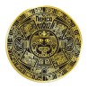 Set de 4 portavasos Calendario Azteca, emblemático de la cultura prehispánica, Souvenir de Puebla, México.