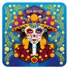 Set de 4 portavasos catrina, típico del día de muertos en Puebla, México.