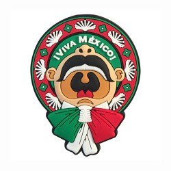 Souvenir, regalo magneto pvc en forma de mariachi. Recuerdo de Puebla, Mexico.