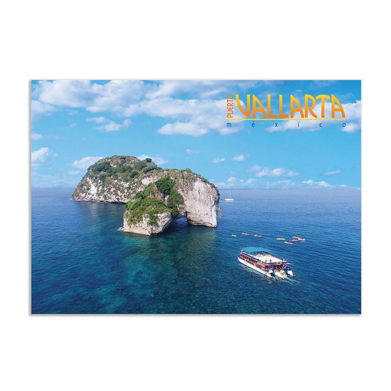 Tarjeta postal del Arco, souvenir y recuerdo de Puerto Vallarta, México