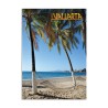 Tarjeta postal con vista de la Playa de Banderas, souvenir y recuerdo de Puerto Vallarta, México