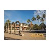 Tarjeta postal con los Arcos y La Iglesia de Guadalupe, souvenir y recuerdo de Puerto Vallarta, México