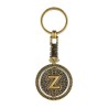 Llavero de latón letra Z con Calendario Azteca, souvenir o regalo de Puerto Vallarta México