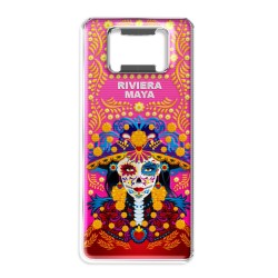 Magneto destapador de metal con catrina. Souvenir de la Riviera Maya, México