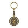 Llavero de latón letra Z con Calendario Azteca, Souvenir, recuerdo de la Riviera Maya, México