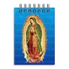 Libreta de apunte con la ilustracion de la Virgen de Guadalupe. Souvenir y recuerdo emblemático de la Riviera Maya, México.
