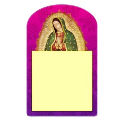 Bloc de notas con la ilustración de la Virgen de Guadalupe, Souvenir de San Miguel Allende, México.