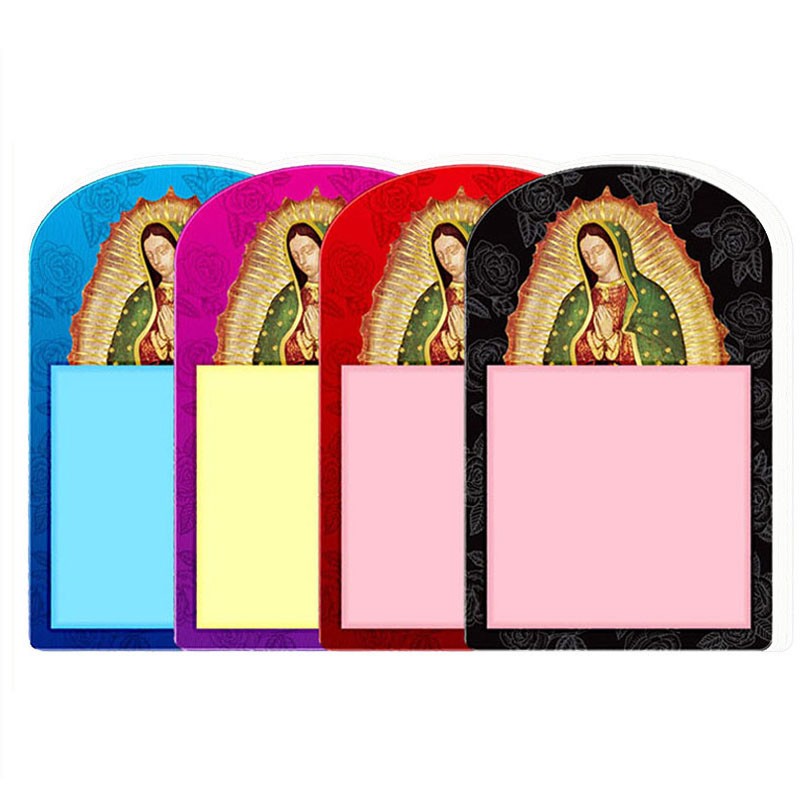 Bloc de notas con la ilustración de la Virgen de Guadalupe, Souvenir de San Miguel Allende, México.