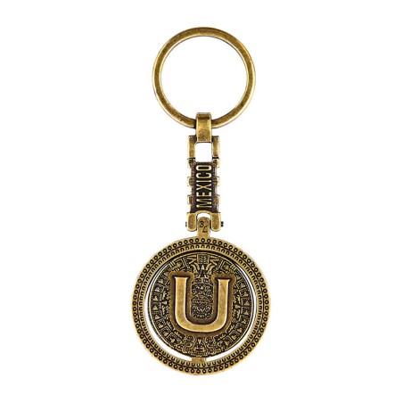 Llavero Letra Calendario Azteca "U"