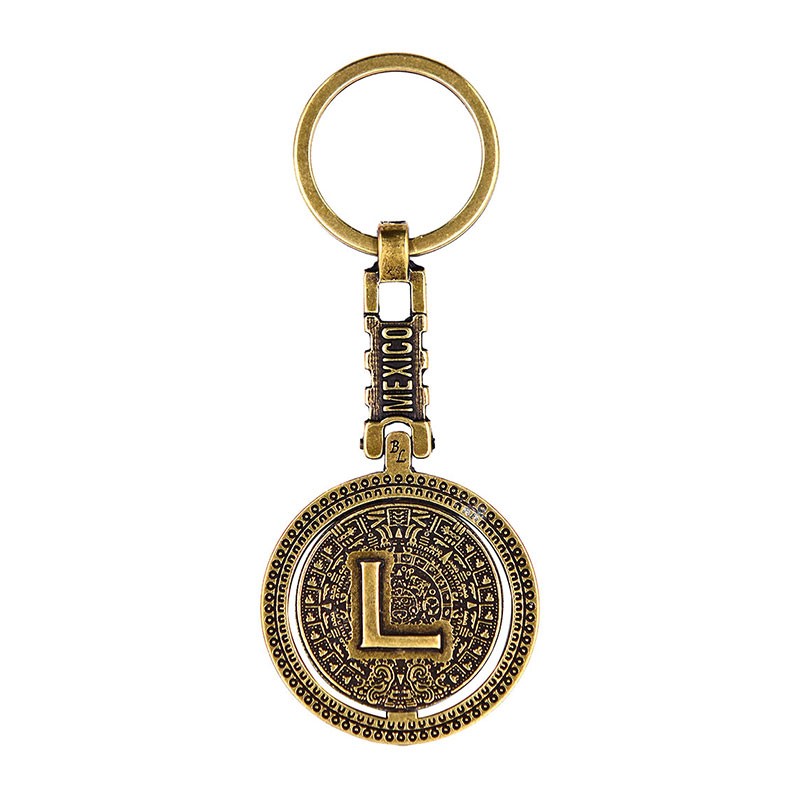 Llavero Letras  Calendario Azteca "L"