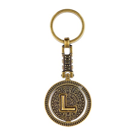 Llavero Letras  Calendario Azteca "L"