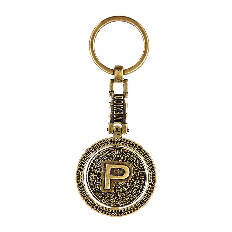 Llavero Letras  Calendario Azteca "P"