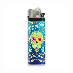 Encendedor Calavera, souvenir y recuerdo de la Ciudad de México, CDMX.