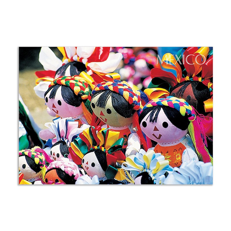 Tarjeta postal con vista de Bellas Artes de noche, souvenir y recuerdo de la Ciudad de México, CDMX.