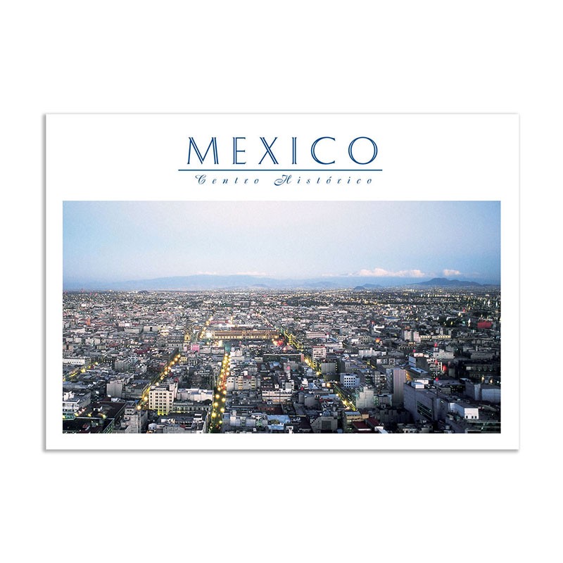 Tarjeta postal del Centro Historico, souvenir y recuerdo de la Ciudad de México, CDMX.