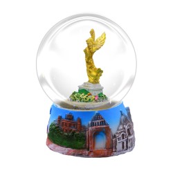 Esfera de nieve del Angel de la Independencia. Souvenir de la Ciudad de México, CDMX.