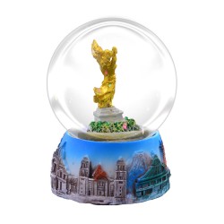 Esfera de nieve del Angel de la Independencia. Souvenir de la Ciudad de México, CDMX.