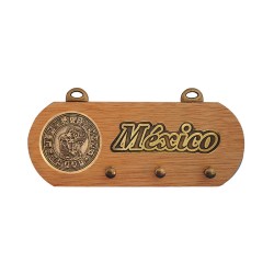 Portallave con la ilustración del Calendario Maya, emblemático de México. Souvenir de la Ciudad de México, CDMX.