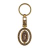 Llavero de latón letra J con Virgen de Guadalupe, souvenir o regalo de México, CDMX