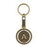 Llavero de latón letra A con Calendario Azteca, souvenir o regalo de la Ciudad de México, CDMX.