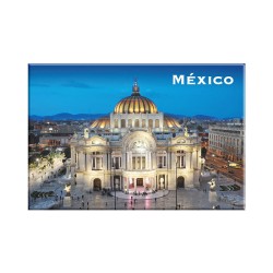 Fotoíman de Bellas Artes de noche, souvenir y recuerdo de la Ciudad de México, CDMX.