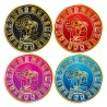 Set de 4 portavasos Calendario Maya, emblemático de la cultura maya, Souvenir de la Ciudad de México.