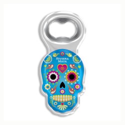 Destapador de acrílico chancla. Souvenir de la Riviera Maya, México